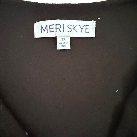 Meri Skye ~ Black Maxi Dress ~ crossover bodice ~ size 3XL - Picture 12 of 12